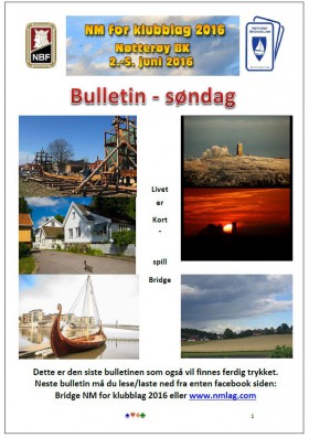 Bulletin - SØNDAG